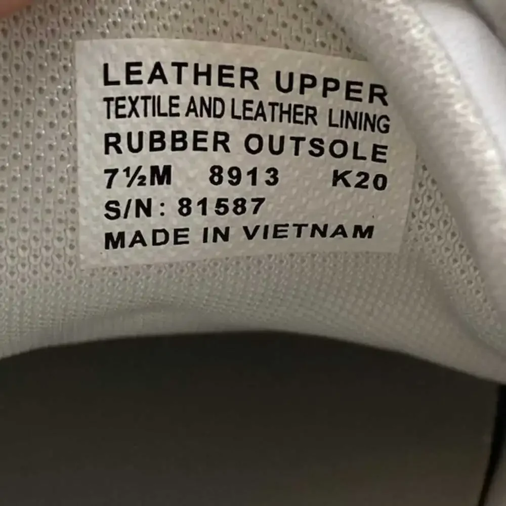 Tory Burch White Leather Textile Sneakers | Men’s US 7.5 Regular